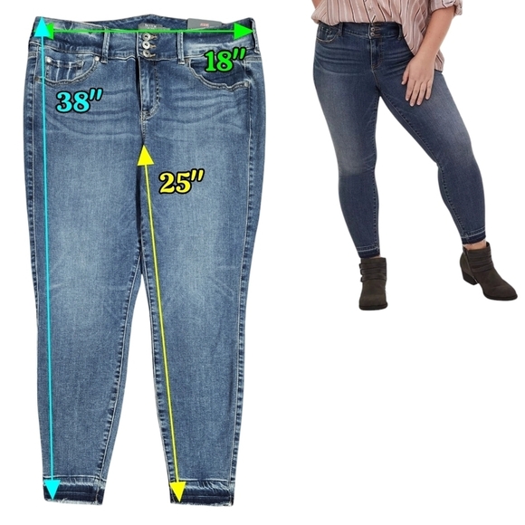 Torrid NWT Jegging Skinny Super Soft High Rise Jean Mesa Released Hem Stretch - Picture 2 of 10